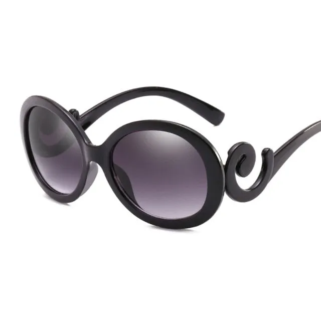 Ladies Vintage Oval Designer Sunglasses  UV400