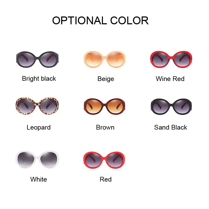 Ladies Vintage Oval Designer Sunglasses  UV400