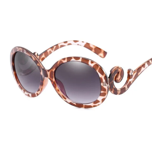 Ladies Vintage Oval Designer Sunglasses  UV400