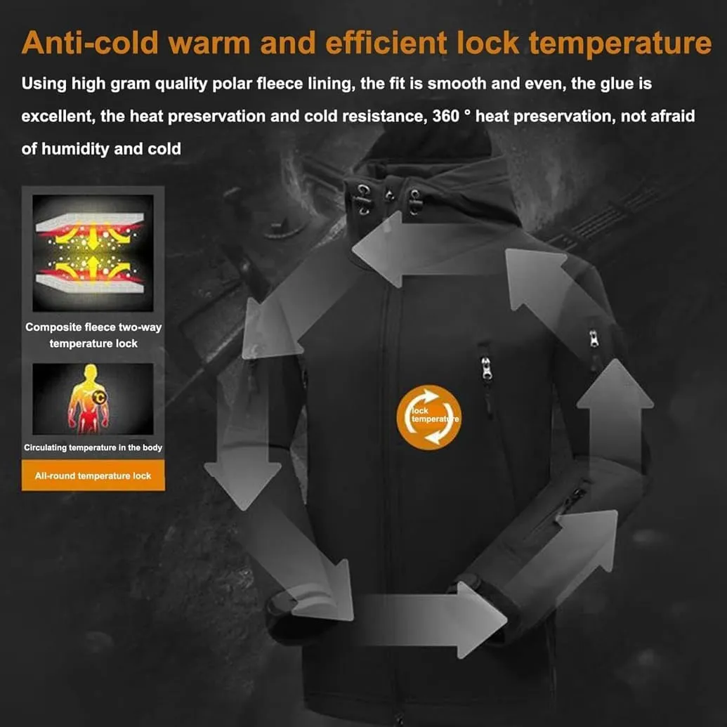 LANGWEI Men Hunting Clothes Suit Winter Fleece Softshell Coats Pants Outdoor Waterproof Windbreaker Camo Tactical Jackets