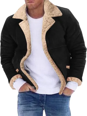 LCMTWX Mens Jackets and Winter Jacket Coat Leisure Plus Size Hat Zip Pocket Cotton-Padded Warm Men's Winter Jacket