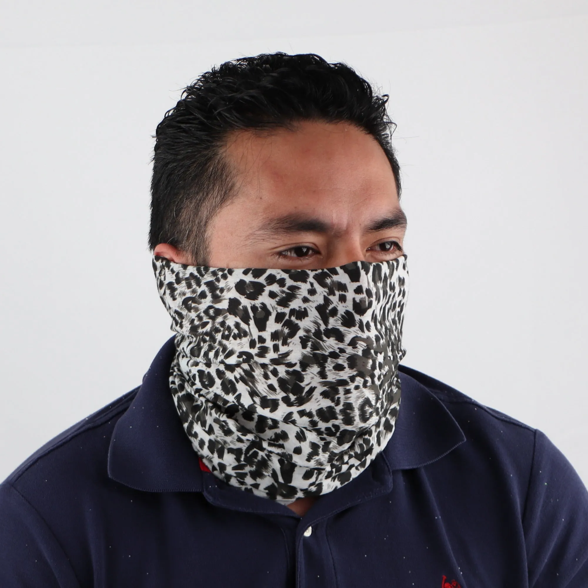 Leopard Print Seamless Face Mask Neck Gaiter