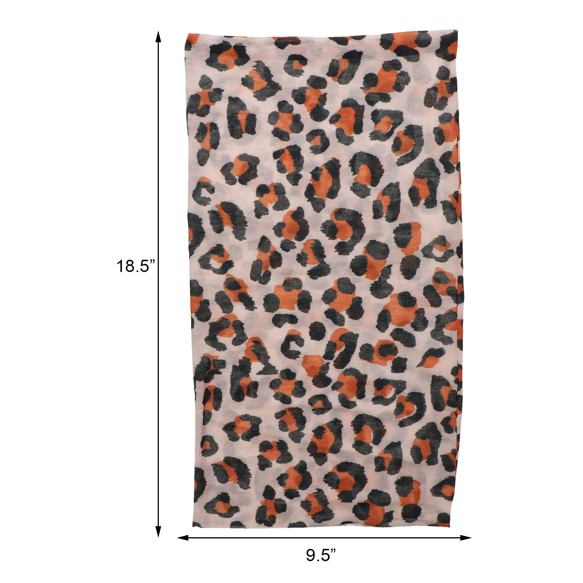 Leopard Print Seamless Face Mask Neck Gaiter