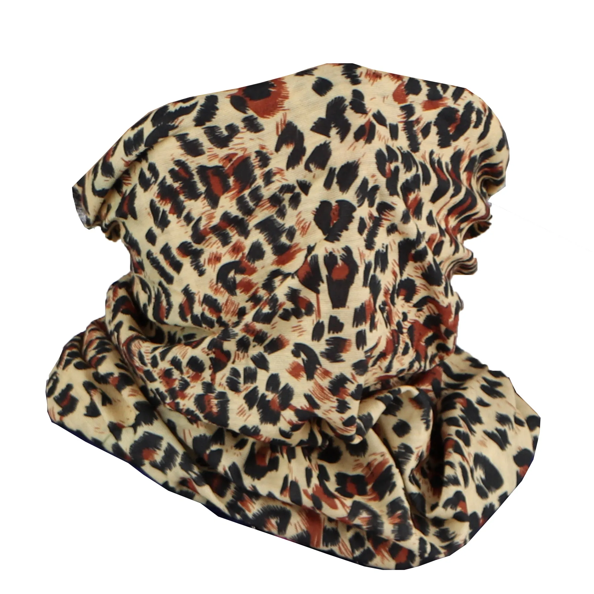 Leopard Print Seamless Face Mask Neck Gaiter