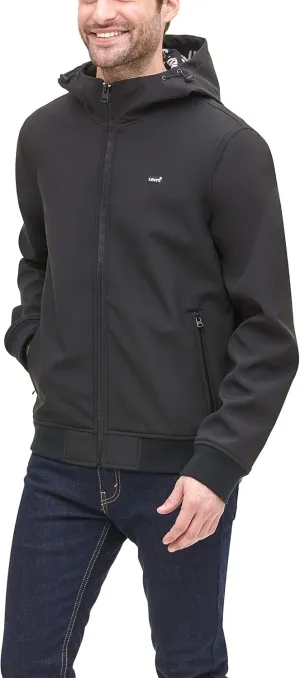Levi's Men's Hooded Water Resistant Softshell Bomber Jacket