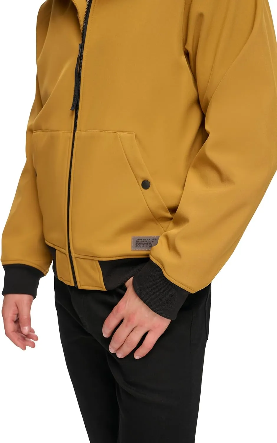 Levi's Men's Hooded Water Resistant Softshell Bomber Jacket
