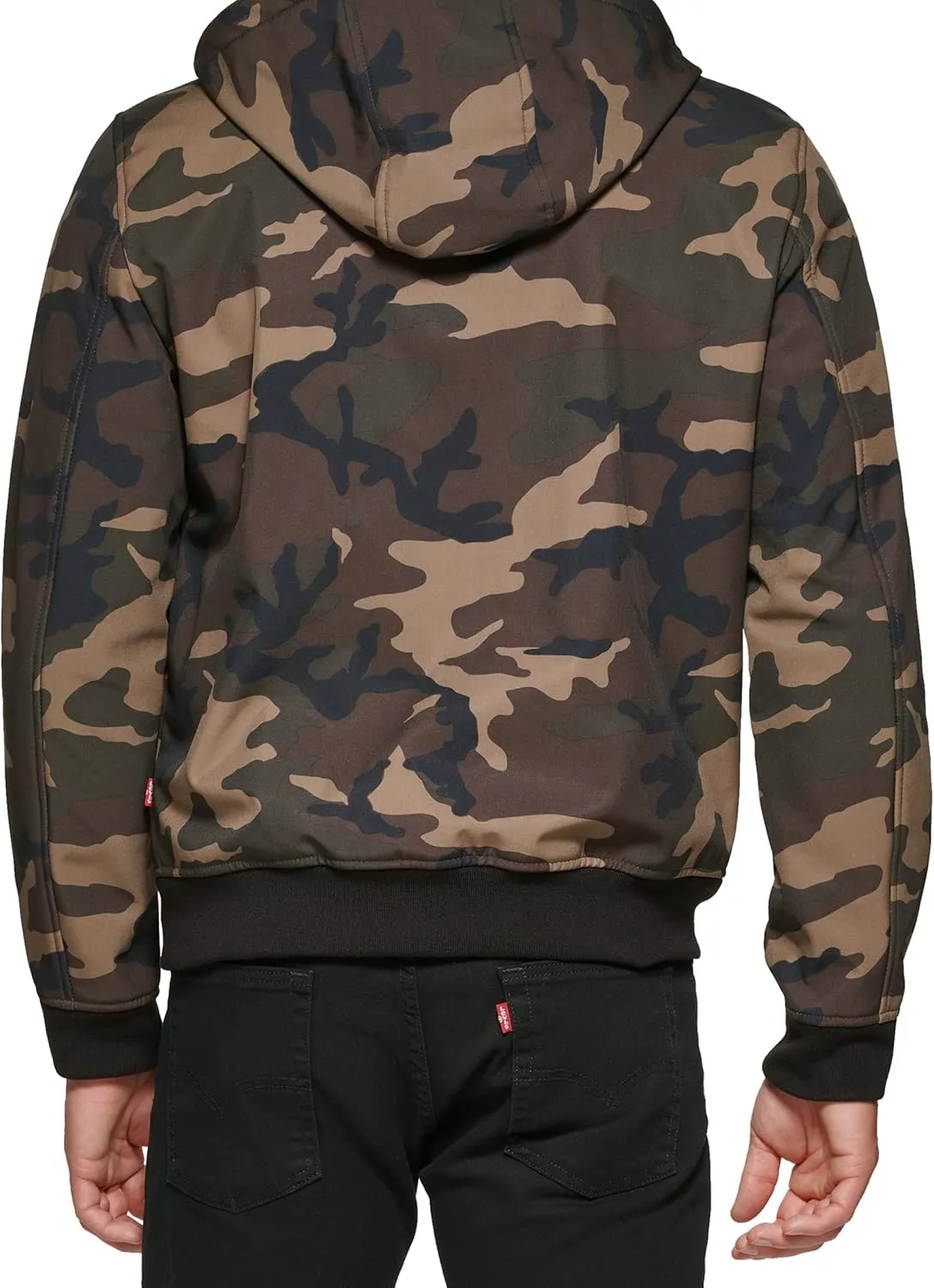 Levi's Men's Hooded Water Resistant Softshell Bomber Jacket