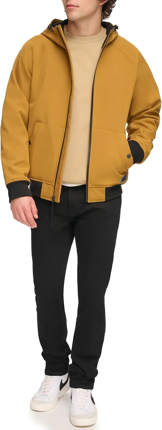 Levi's Men's Hooded Water Resistant Softshell Bomber Jacket