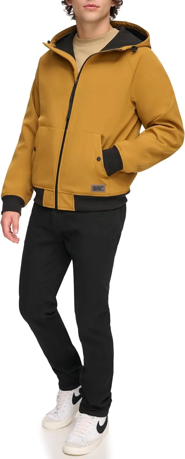 Levi's Men's Hooded Water Resistant Softshell Bomber Jacket