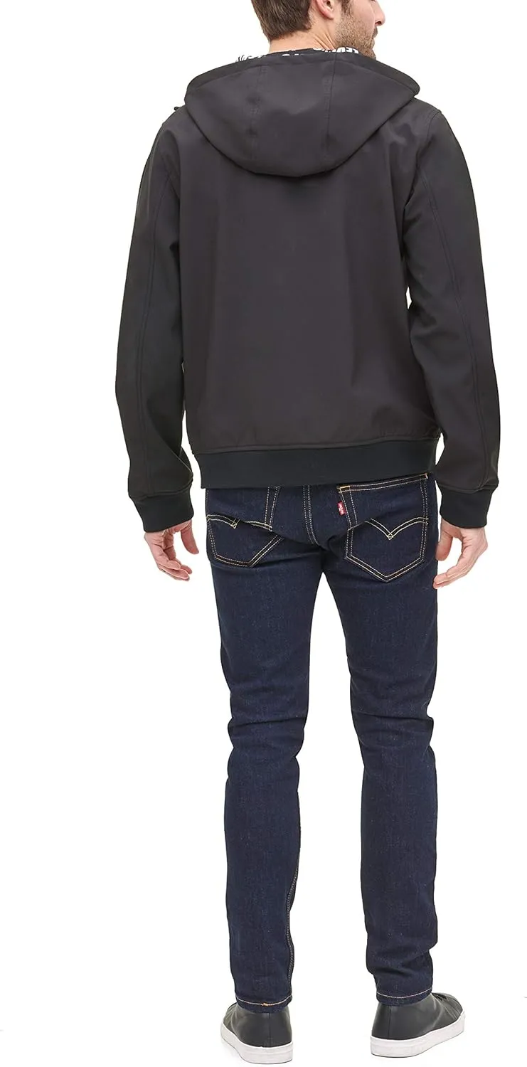 Levi's Men's Hooded Water Resistant Softshell Bomber Jacket