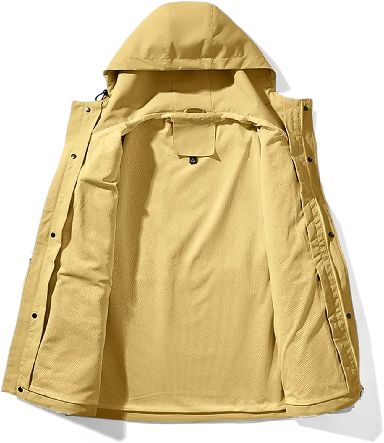 Lmdudan 2024 Winter Windbreaker Jacket Women's Hoodie Rain Jacket Outdoor Hiking Lightweight Softshell Raincoat with Pockets