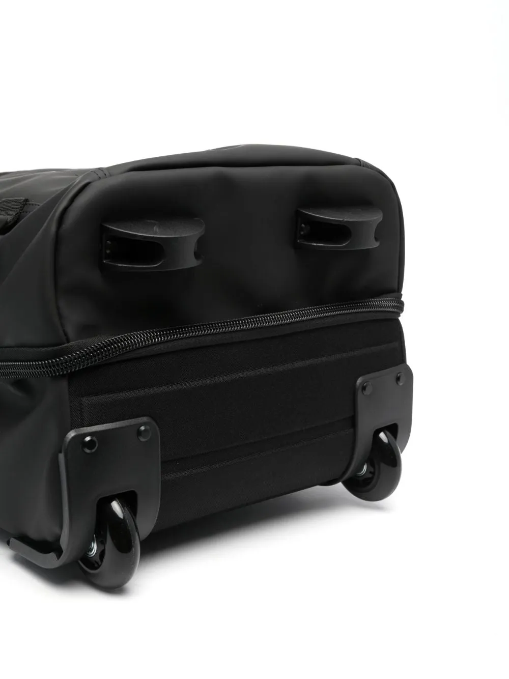 logo-print zipped luggage