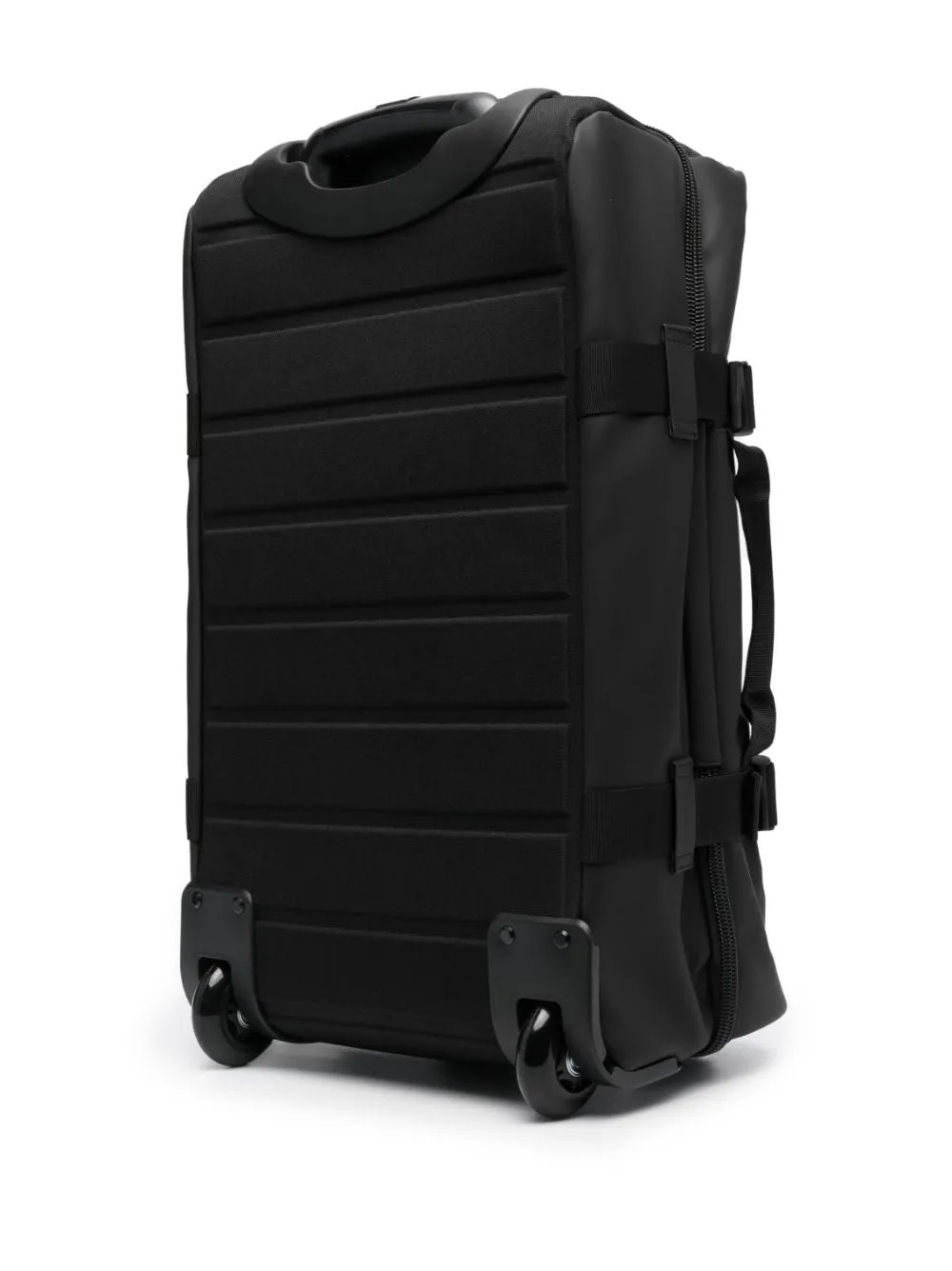 logo-print zipped luggage