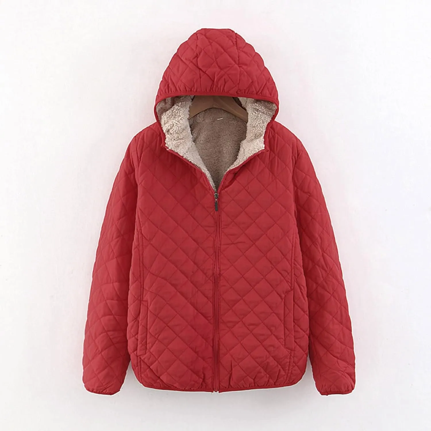 Long Puffer Jacket Women Packable Down Coat Lightweight Parkas Jacket Oversized Water-Resistant Warm Hooded Padded Coat
