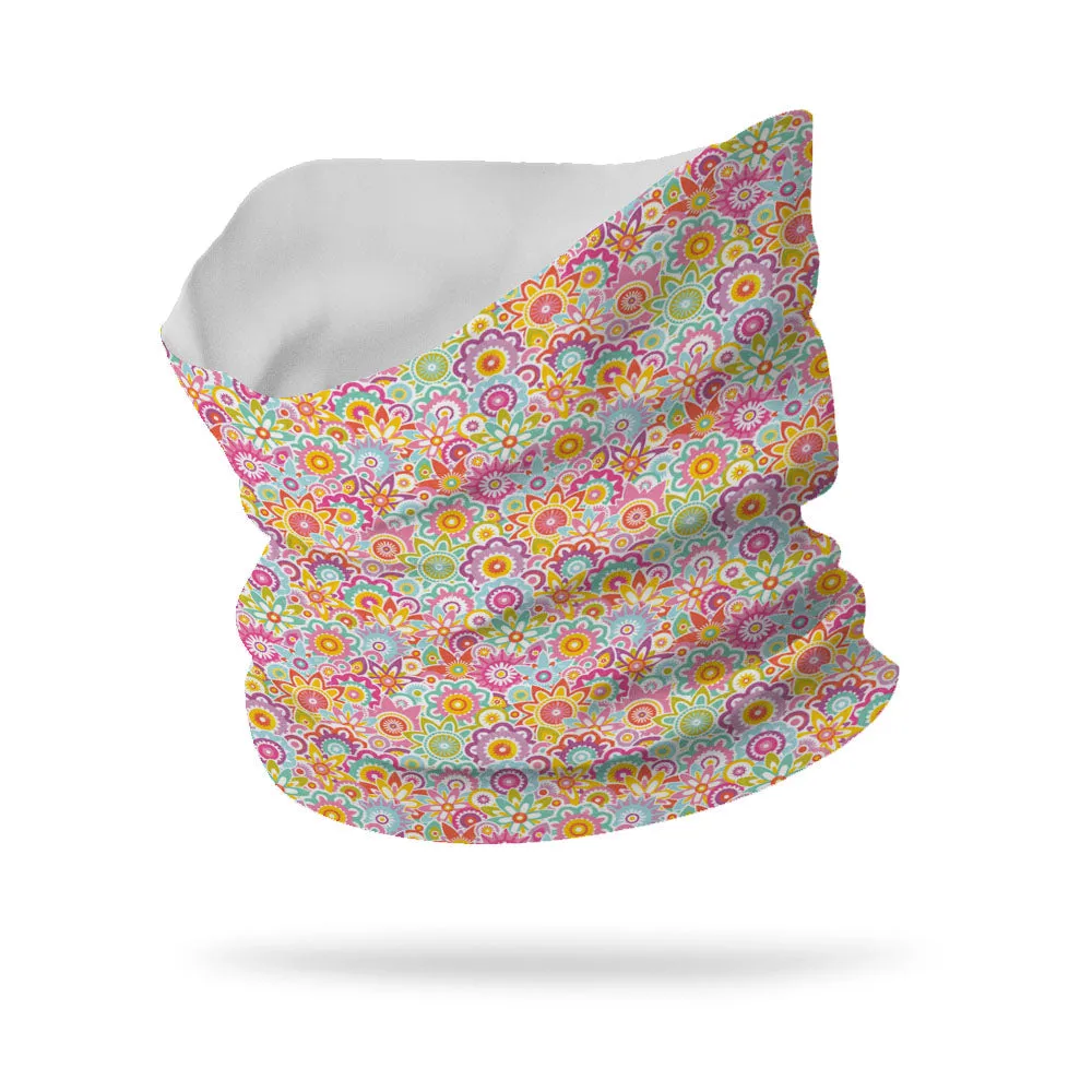 Lycra Girly Blossom Neck Gaiter (12" Length)