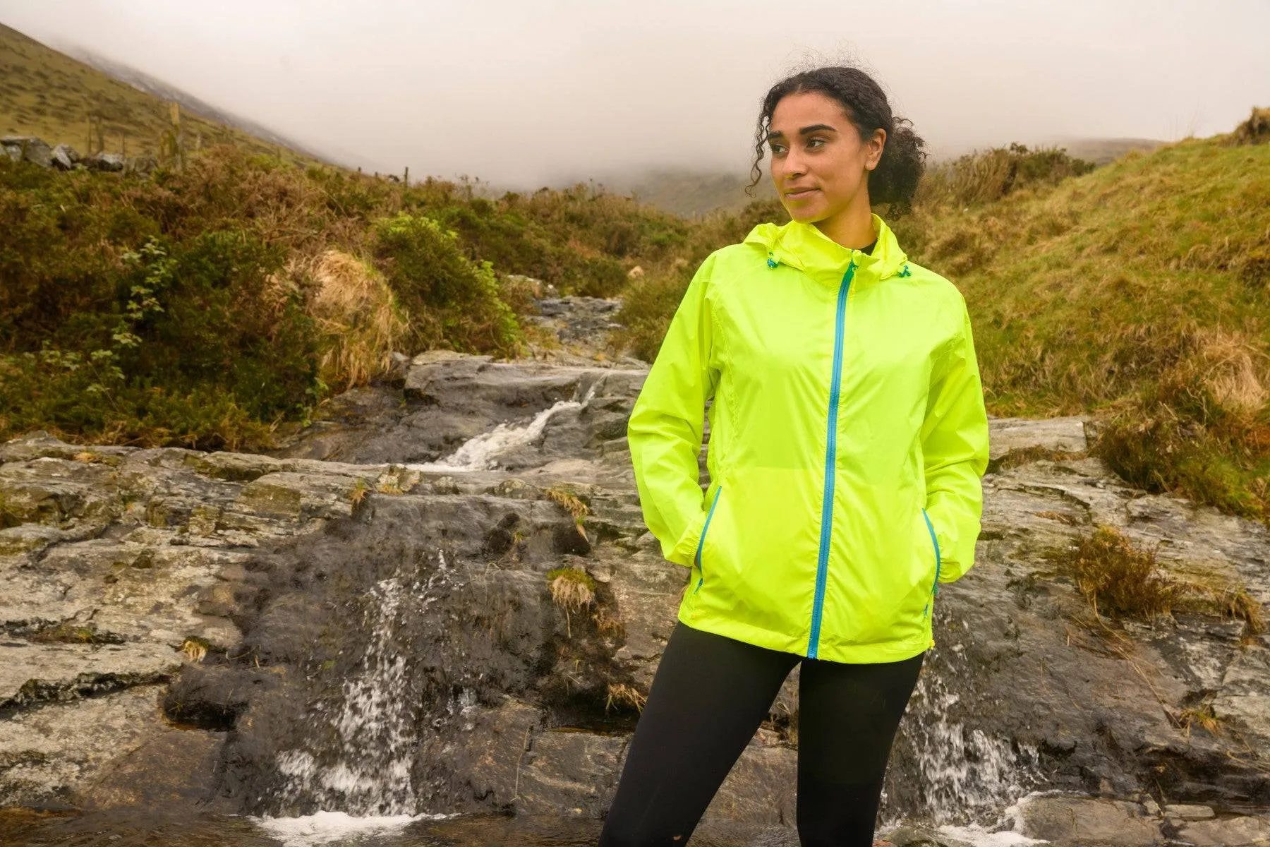Mac in a Sac Adults Origin Waterproof Breathable Windproof Unisex Packable Jacket-NEON YELLOW