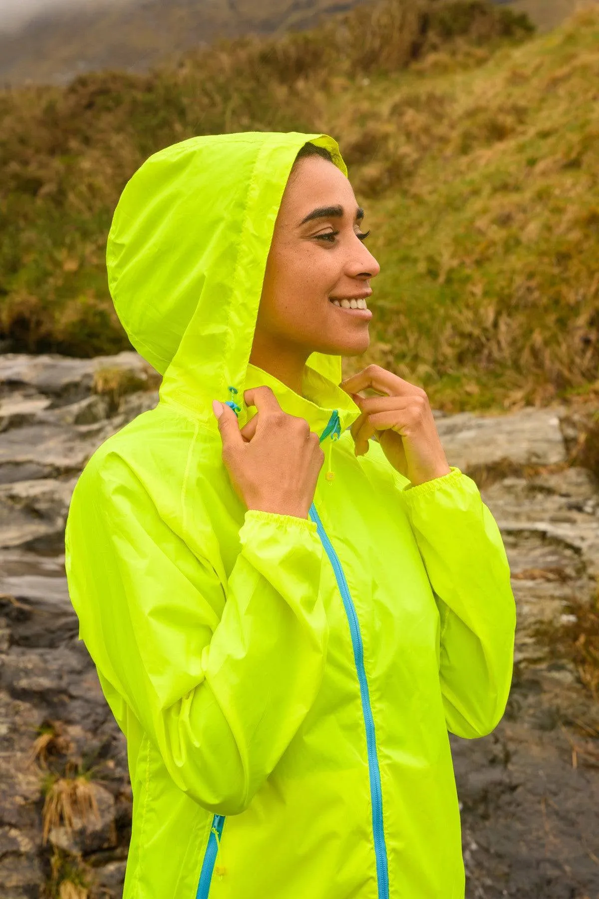 Mac in a Sac Adults Origin Waterproof Breathable Windproof Unisex Packable Jacket-NEON YELLOW