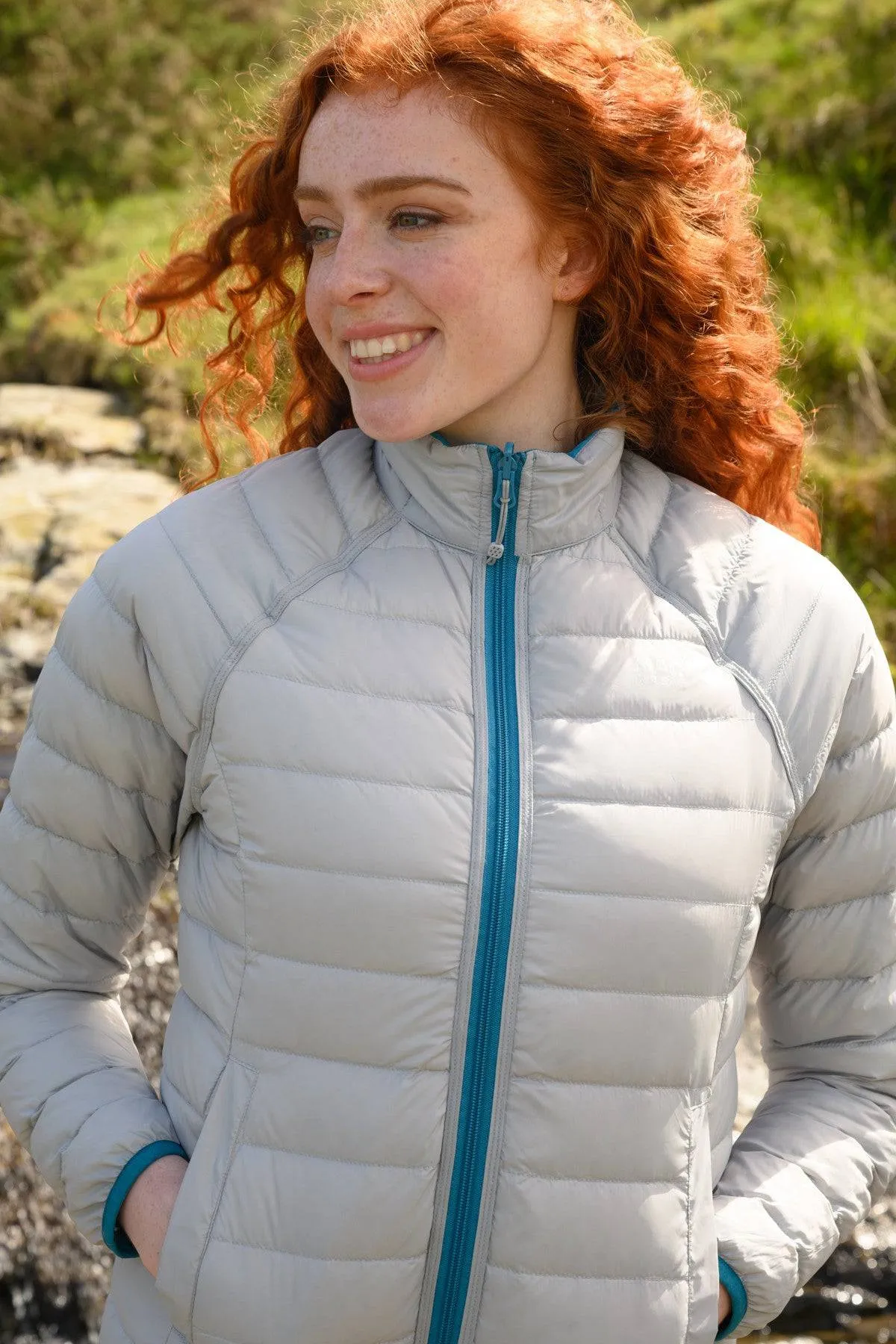 Mac in a Sac Ladies Polar Reversible Jacket -PETROL BLUE/GREY