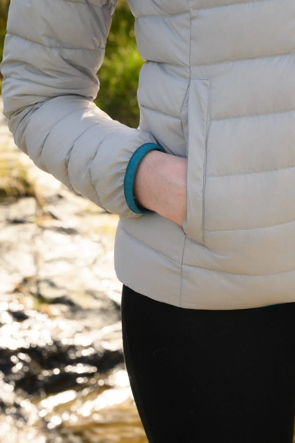 Mac in a Sac Ladies Polar Reversible Jacket -PETROL BLUE/GREY