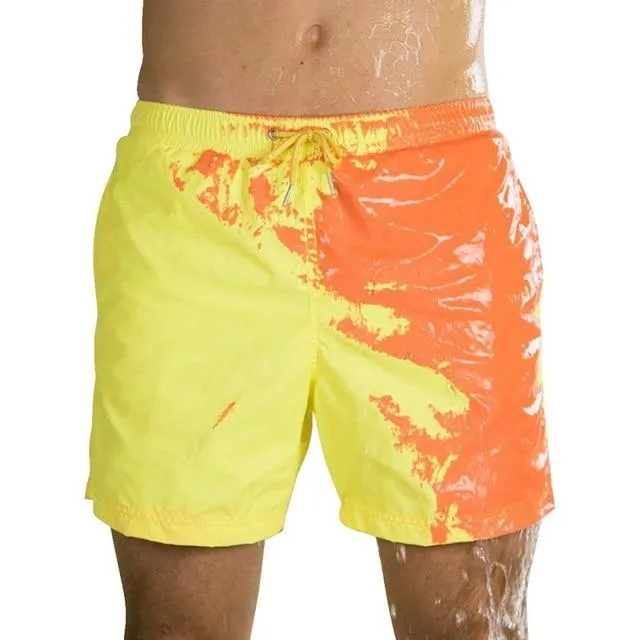 Magical Change Color Beach Shorts Summer Men Swimming