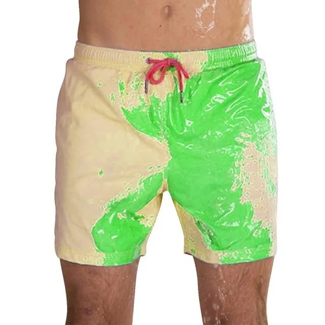 Magical Change Color Beach Shorts Summer Men Swimming