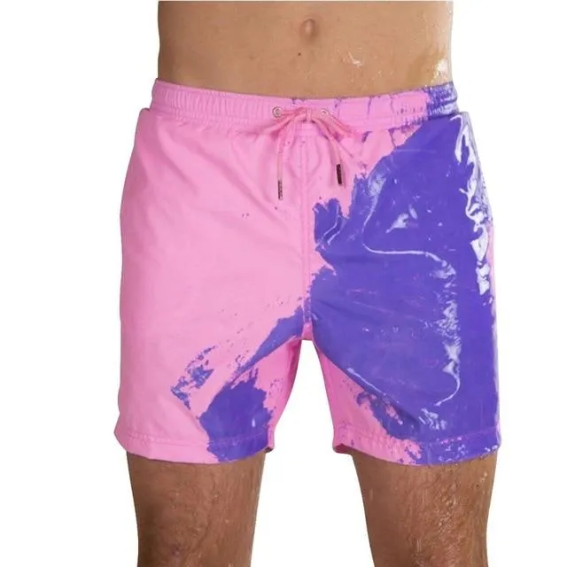 Magical Change Color Beach Shorts Summer Men Swimming