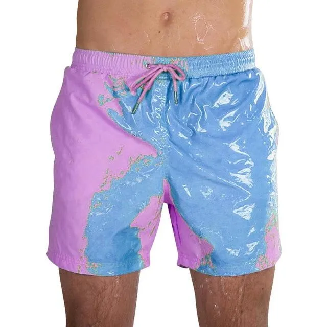 Magical Change Color Beach Shorts Summer Men Swimming