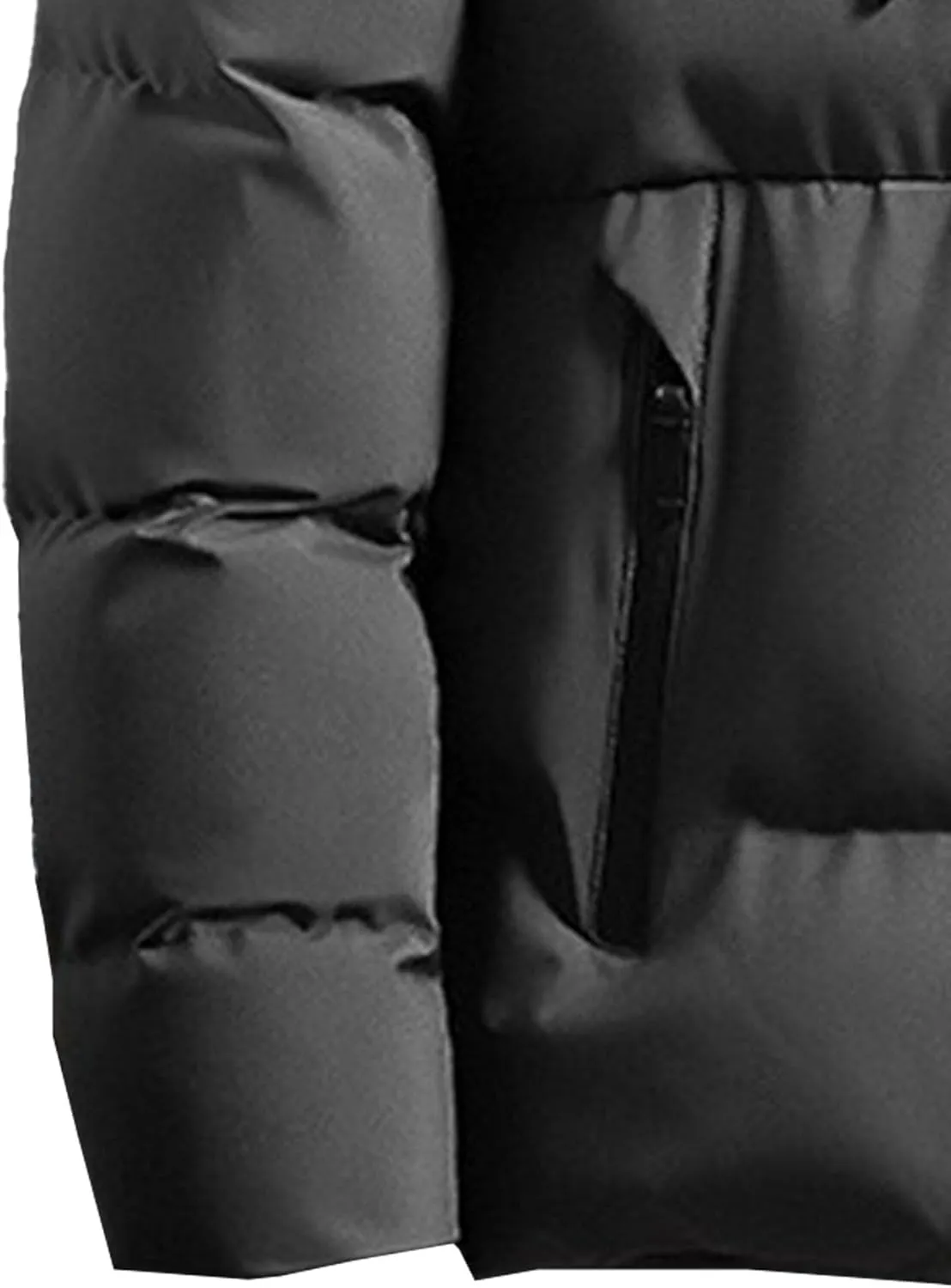 Maiyifu-GJ Men's Puffer Jacket Windproof Warm Hooded Winter Down Coat Lightweight Thicken Quilted Padded Coats Outerwear