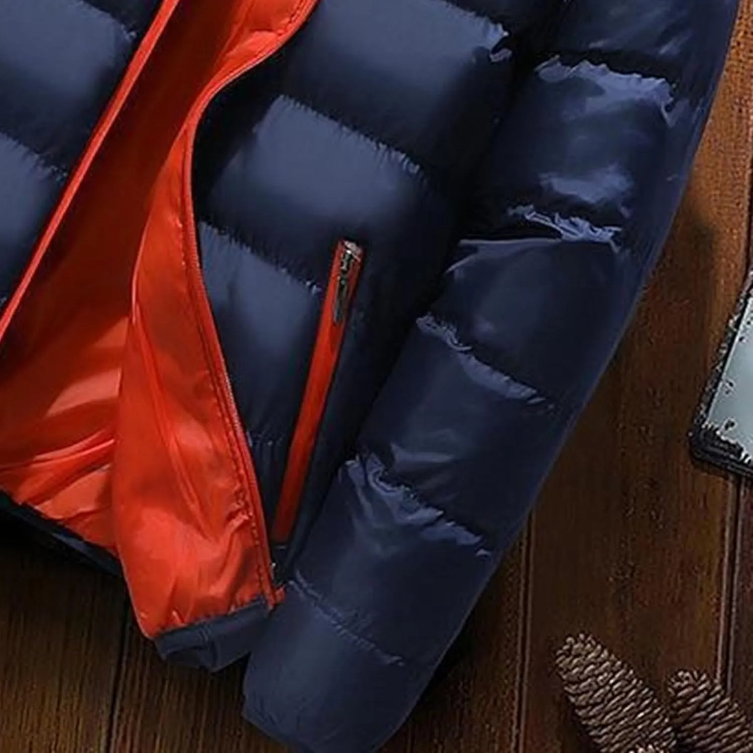 Maiyifu-GJ Men's Winter Jacket Quilted Puffer Jackets Lightweight Warm Windproof Down Coats Thicken Padded Outerwear