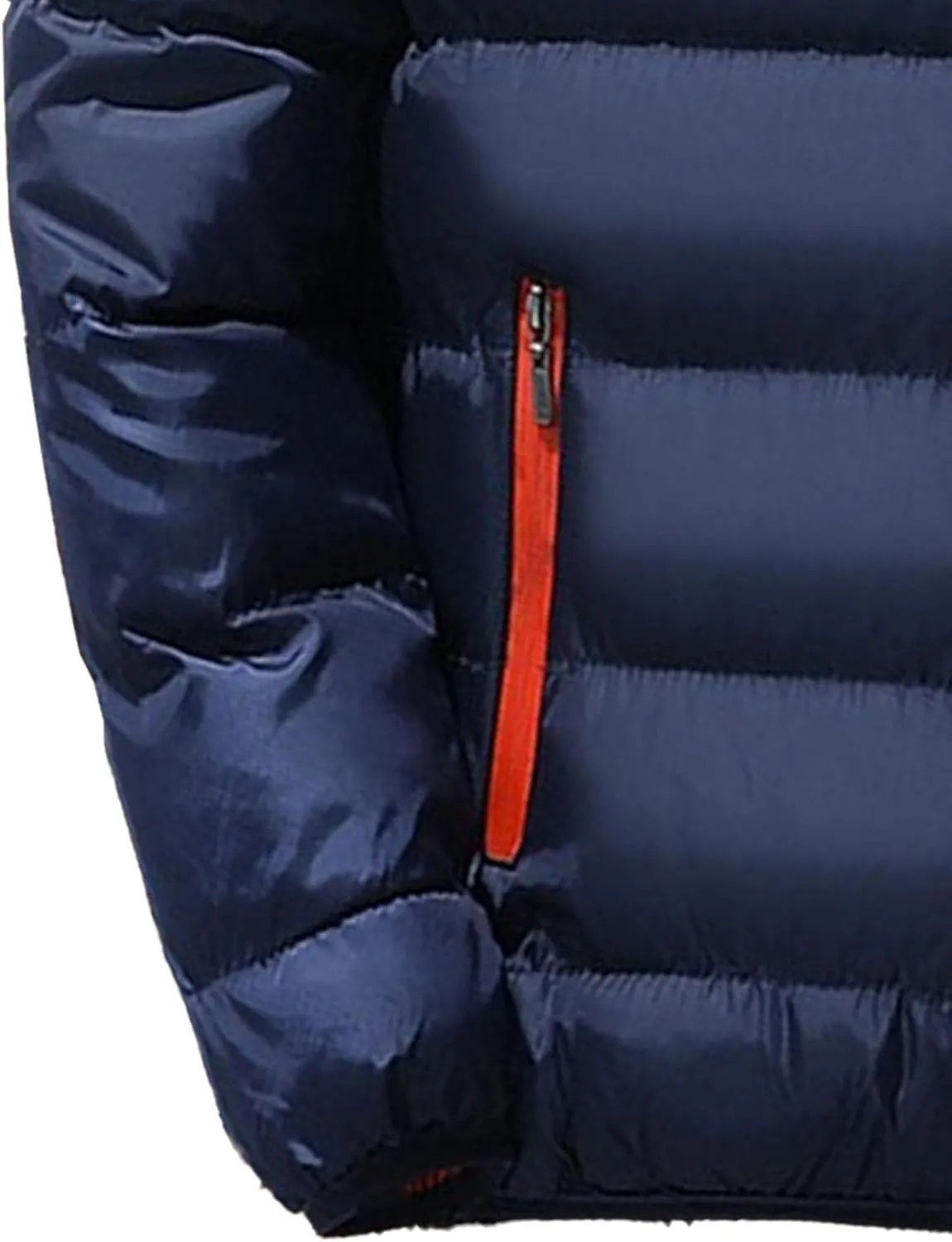 Maiyifu-GJ Men's Winter Warm Puffer Jacket Lightweight Thicken Quilted Padded Jackets Windproof Down Coat Outerwear