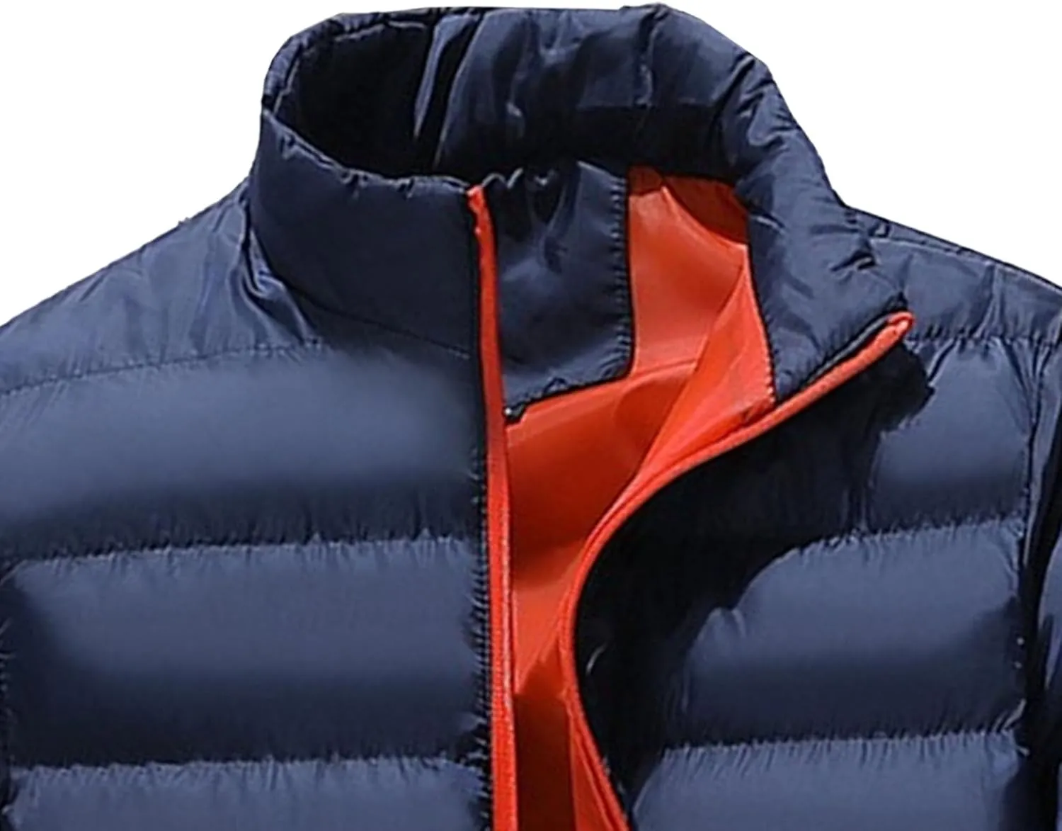 Maiyifu-GJ Men's Winter Warm Puffer Jacket Lightweight Thicken Quilted Padded Jackets Windproof Down Coat Outerwear