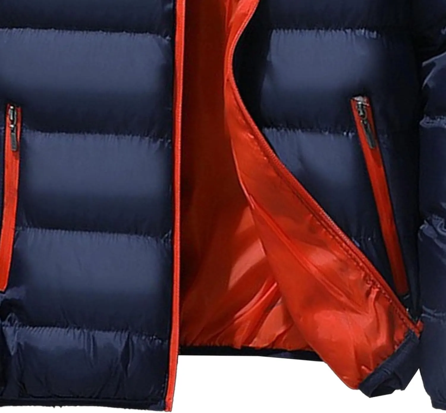 Maiyifu-GJ Men's Winter Warm Puffer Jacket Lightweight Thicken Quilted Padded Jackets Windproof Down Coat Outerwear