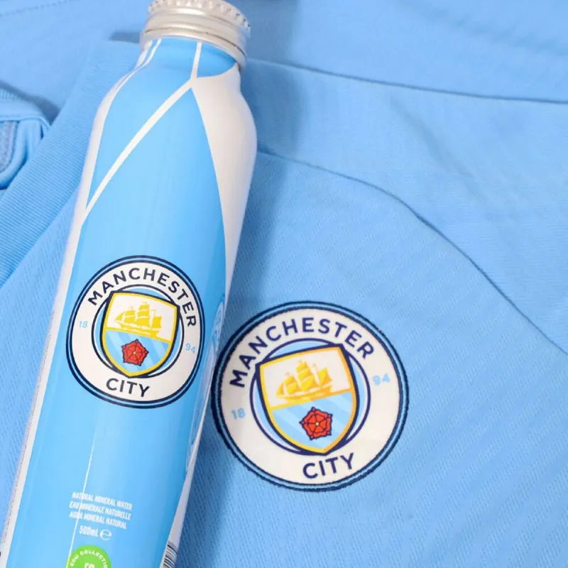Manchester City FC Aluminum Water Bottle by Manchester City FC for Unisex - 12 x 16.9 oz Water