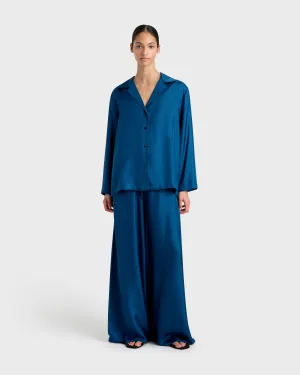 Marfa Silk Classic Shirt - Tropico