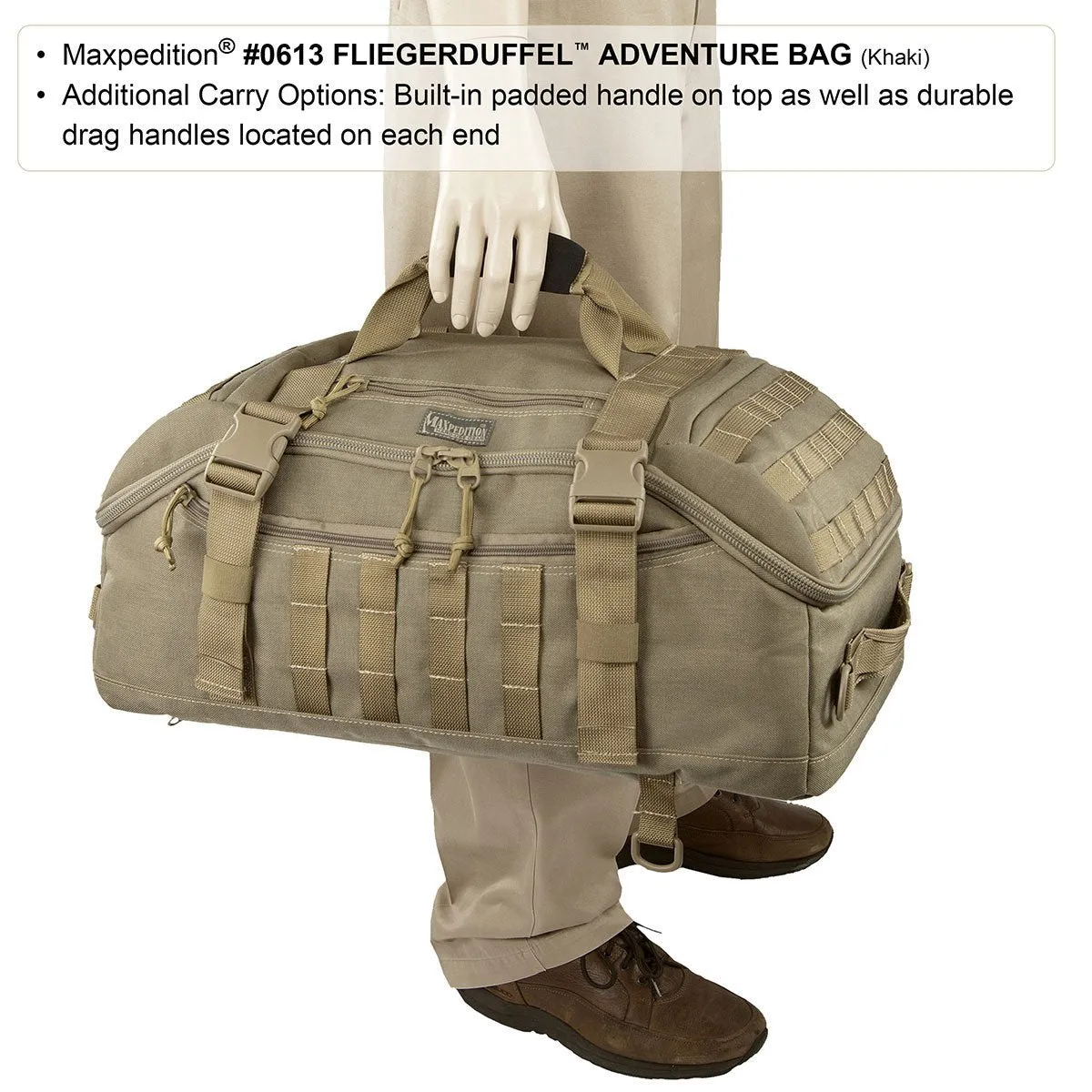 Maxpedition Fliegerduffel Adventure Bag (Black)
