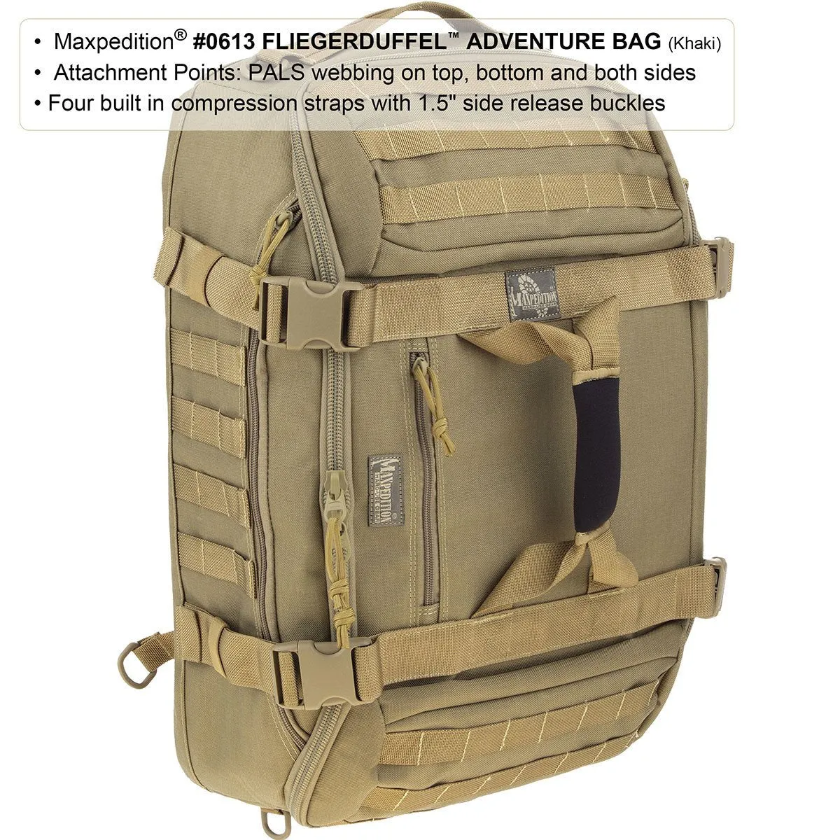 Maxpedition Fliegerduffel Adventure Bag (Black)
