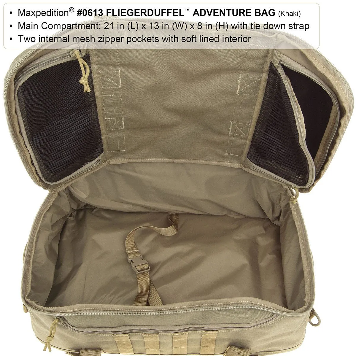 Maxpedition Fliegerduffel Adventure Bag (Black)