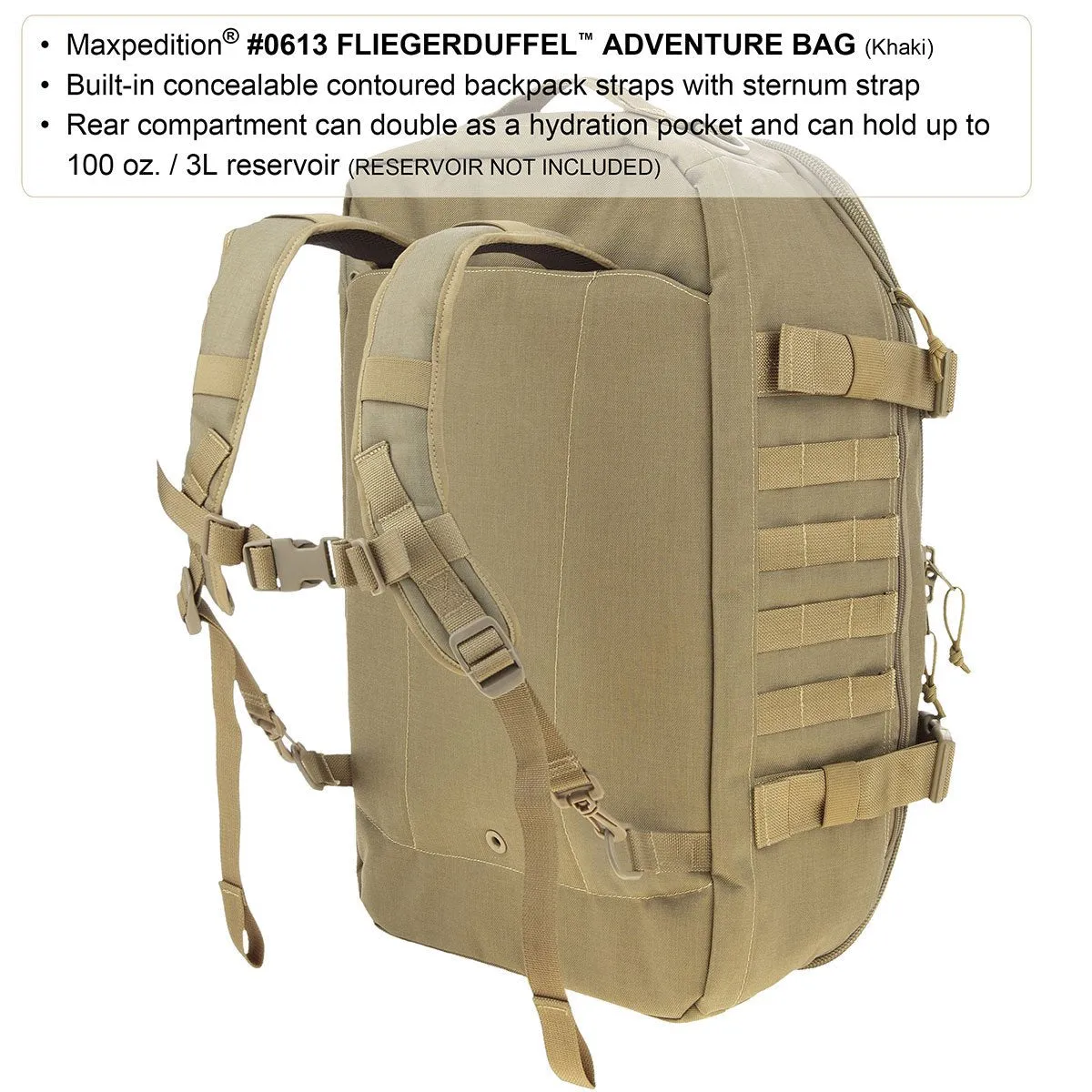Maxpedition Fliegerduffel Adventure Bag (Black)