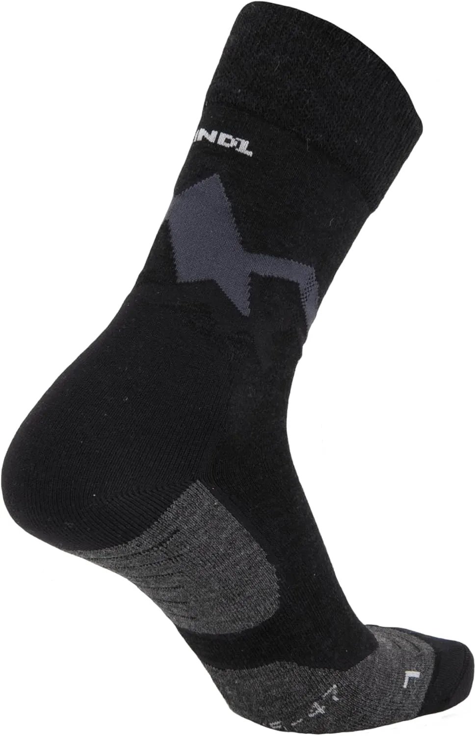 Meindl Men's MT3.5 Lightweight Boot Socks | Hiking | Backpacking | Hunting | Made in Italy, Charcoal