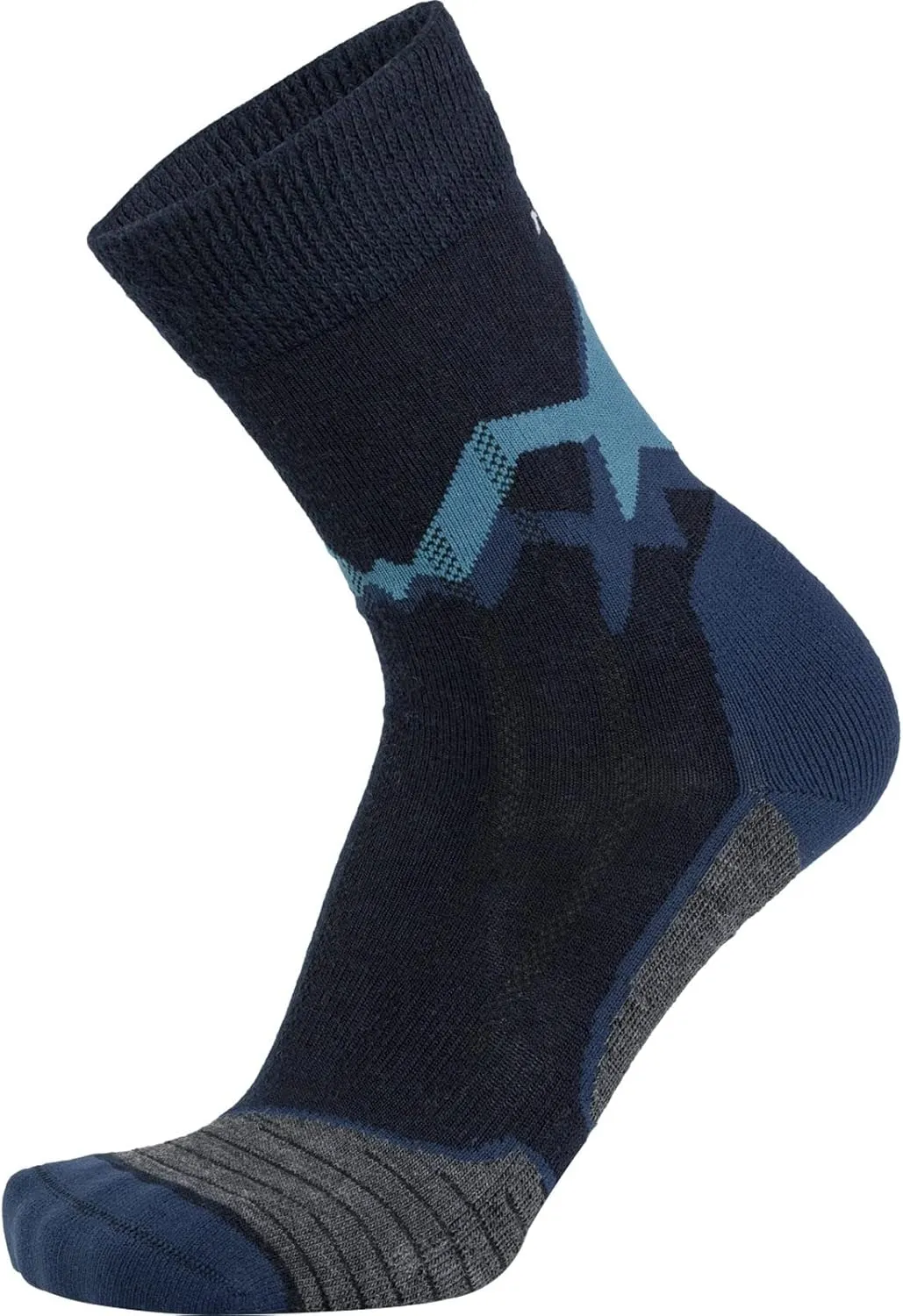 Meindl Men's MT3.5 Lightweight Boot Socks | Hiking | Backpacking | Hunting | Made in Italy, Charcoal