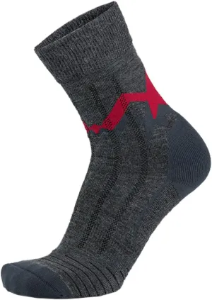 Meindl Men's MT3.5 Lightweight Boot Socks | Hiking | Backpacking | Hunting | Made in Italy, Charcoal