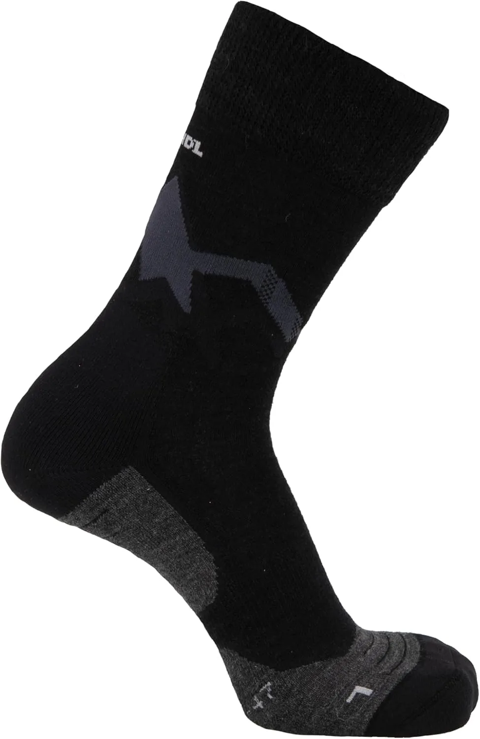 Meindl Men's MT3.5 Lightweight Boot Socks | Hiking | Backpacking | Hunting | Made in Italy, Charcoal