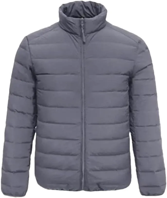 MEN SEAMLESS DOWN JACKET Men's Packable Lightweight Long-Sleeve Full-Zip Puffer Jacket
