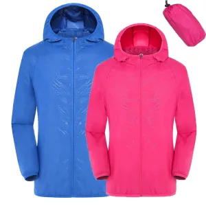 Men Women Quick Dry Hiking Jacket Waterproof Sun & UV Protection Coats Outdoor Sport Skin Jackets XXXL  Thin Jackets RW078