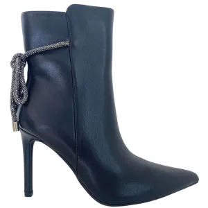 Menbur Black Sparkly Ankle Rope Boots
