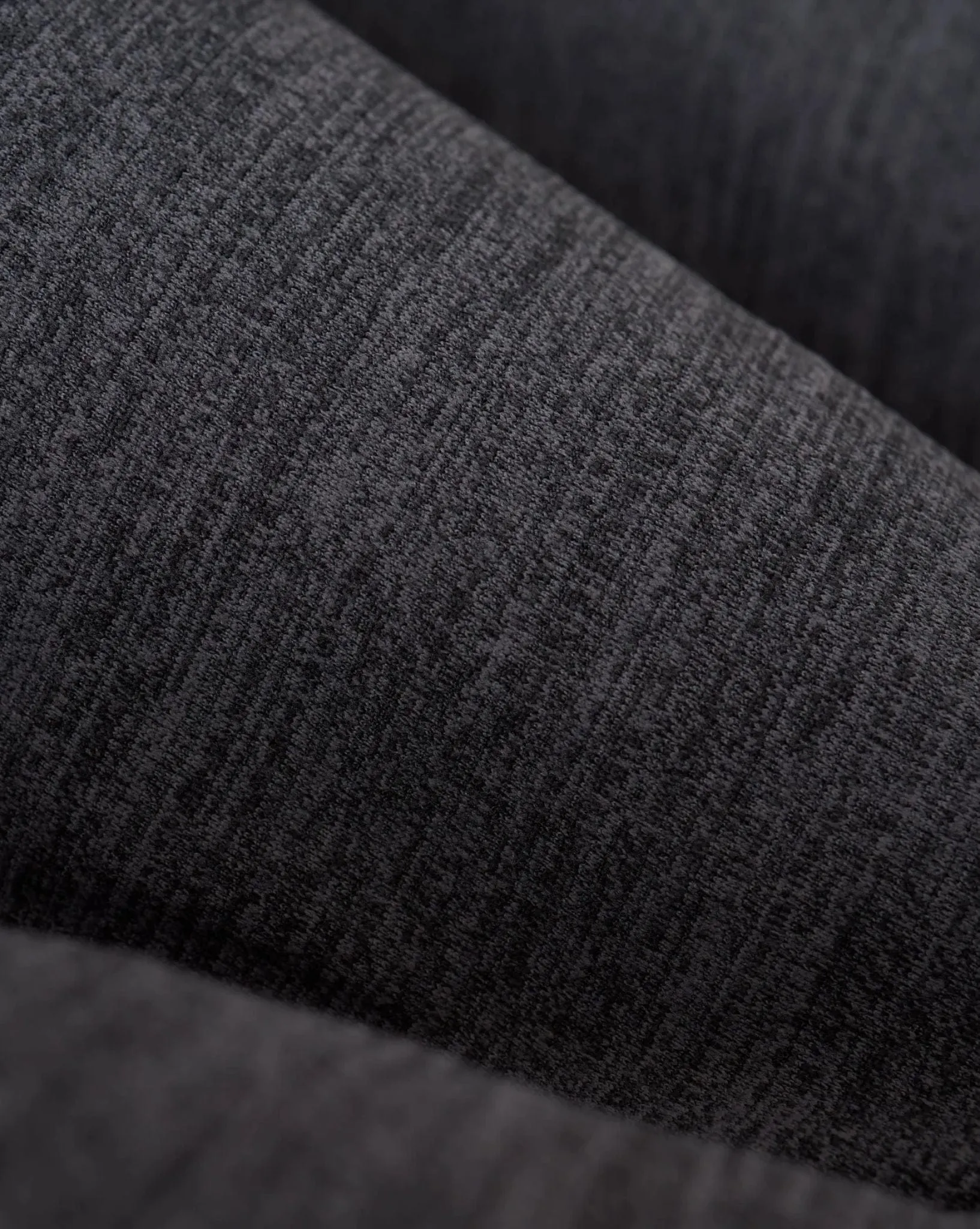 Mens Airtex Long Sleeve Shirt - Heather Charcoal