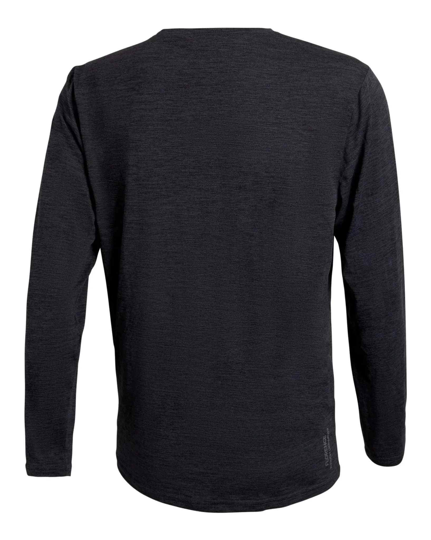 Mens Airtex Long Sleeve Shirt - Heather Charcoal