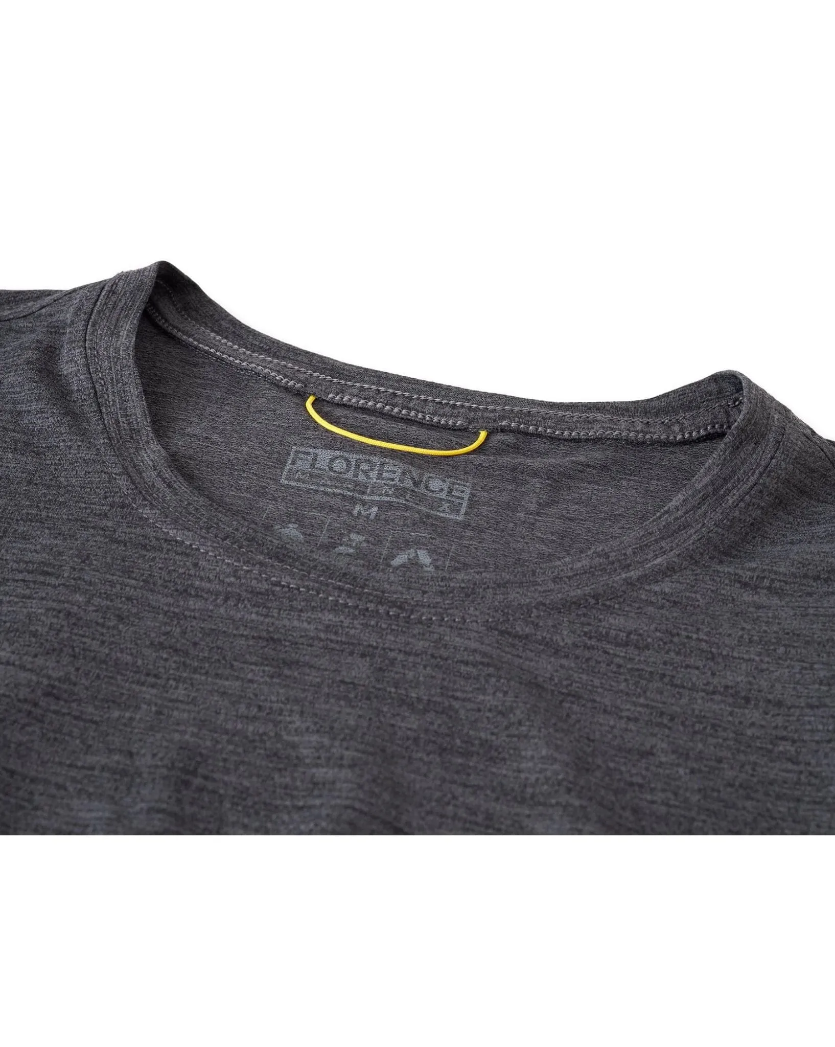 Mens Airtex Long Sleeve Shirt - Heather Charcoal