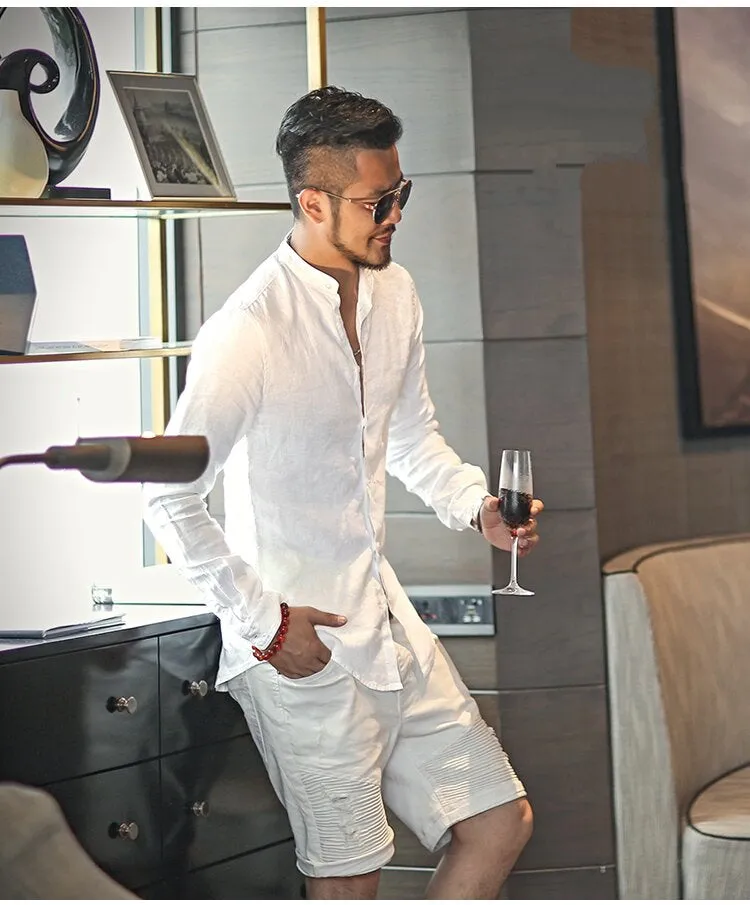 Men's Сasual Cotton Long-Sleeve Shirt