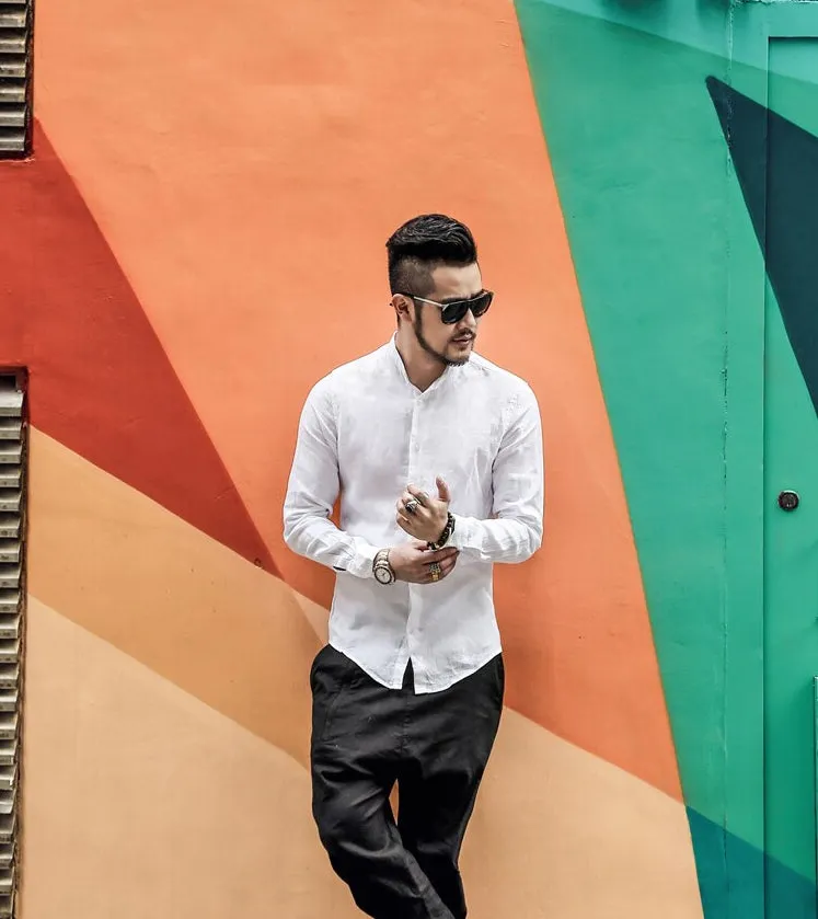 Men's Сasual Cotton Long-Sleeve Shirt